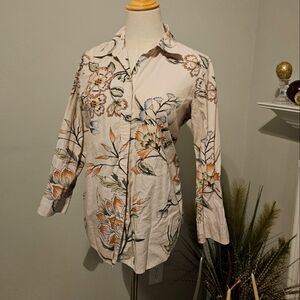 Floral RL Button up (mid length sleeve) 🪷